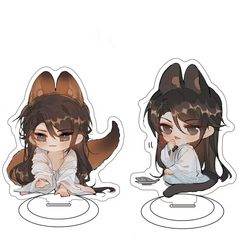 Desk Setup Cute - รูปปั้นอะนิเมะ Qiang Jin Jiu อะคริลิคยืน Shen