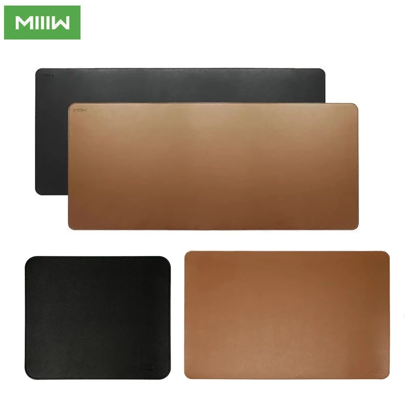Desk Pad Leather Large - Miiiiw แผ่นรองเมาส์ลายไม้ก๊อกหนังขนาดใหญ่ขนาด S M L กันน้ำนุ่มทนทานแผ่นรองปูโต๊ะแล็ปท็อปคอมพิวเตอร์แล็ปท็อปเกมขนาดใหญ่