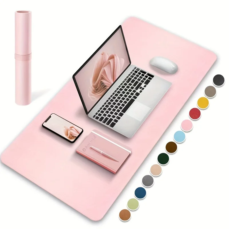 Desk Pad Leather Large - 1 ชิ้นขนาดใหญ่ขนาด 600*300 มม.แผ่นรองโต๊ะทำงาน PU หนังกันน้ำแผ่นรองเม้าส์เดสก์ท็อปคีย์บอร์ดแผ่นรองเม้าส์สำหรับเล่นเกม