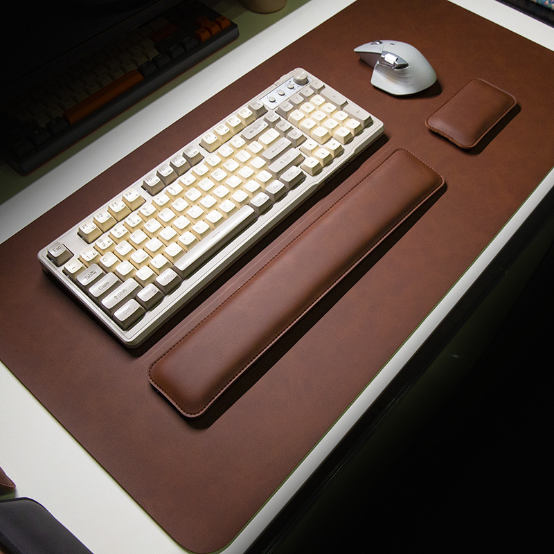Desk Pad Leather Large - แผ่นรองเมาส์กันน้ำ PU ขนาดใหญ่ แผ่นรองเมาส์สำหรับแล็ปท็อป แผ่นรองโต๊ะกันลื่น แผ่นรองคีย์บอร์ด
