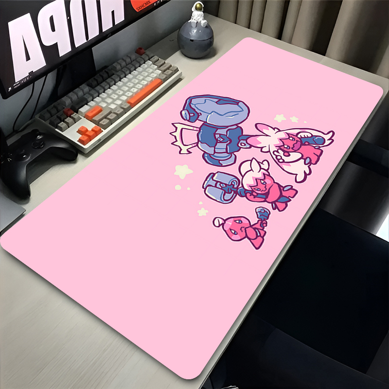 Desk Setup Cute - แผ่นรองเมาส์ P-pokemon Tinkaton Gamer แผ่นรองคีย์บอร์ด แผ่นรองเมาส์ยาง