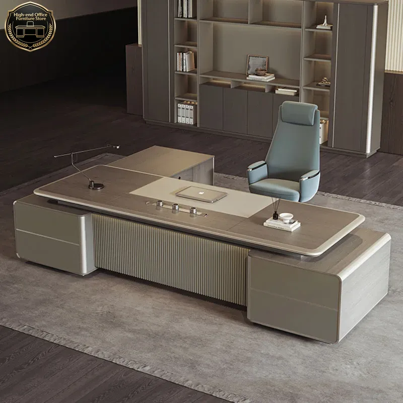 Desk Setup Gaming And Work - โต๊ะเกมมิ่ง Boss Gaming L โต๊ะทำงานที่บ้าน โต๊ะสำหรับช่างทำเล็บ