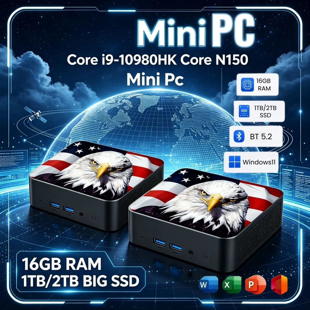 Desk Setup In Office - มินิพีซีสำหรับโต๊ะทำงานสไตล์อเมริกัน Core N150 I9-10980HK Windows11 ดีไซน์โดดเด่น