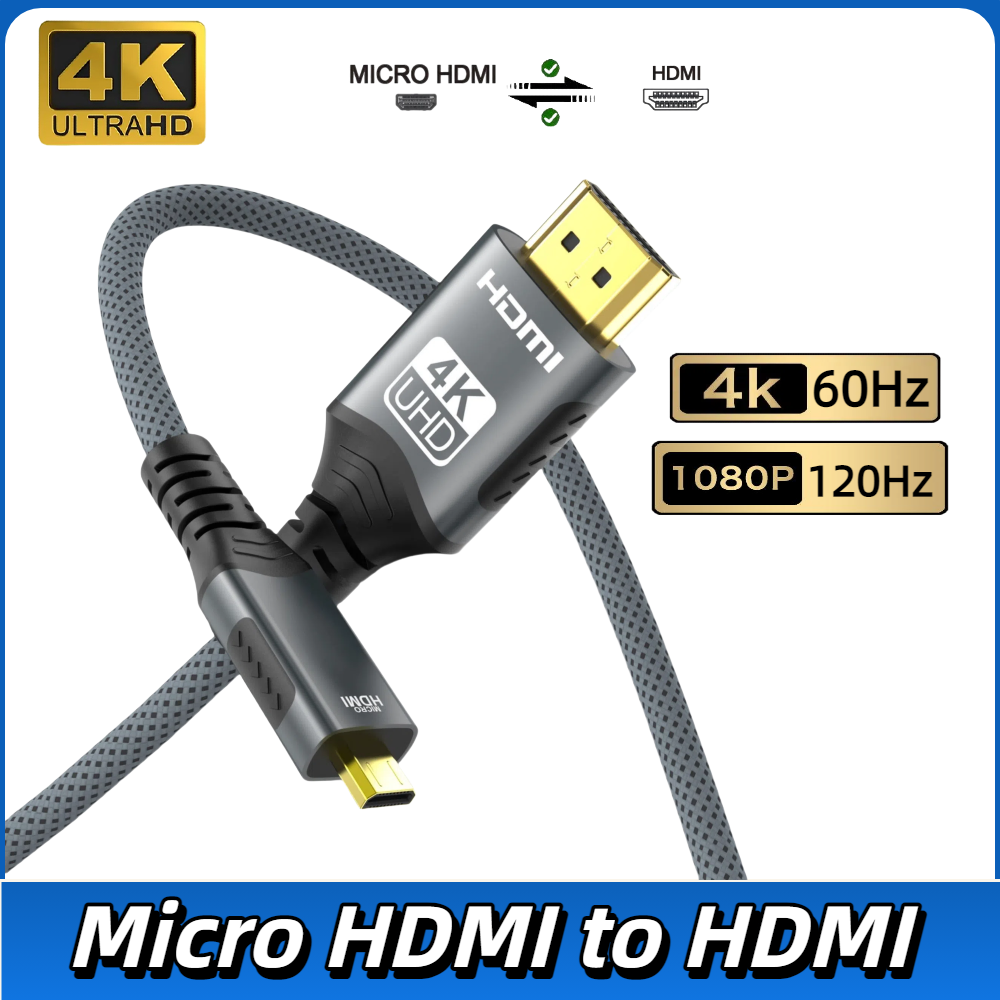 Desk Setup Speakers - 4K ไมโคร HDMI-เข้ากันได้กับ HDMI 4K@60Hz 1080p@120Hz