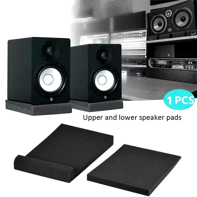 Desk Setup Speakers - ลําโพงผ้าฝ้ายดูดซับเสียงฟองน้ํา Pad เดสก์ท็อปฉนวนกันเสียงฟองน้ําบล็อกความหนาแน่นสูงอุปกรณ์เสริมลําโพง