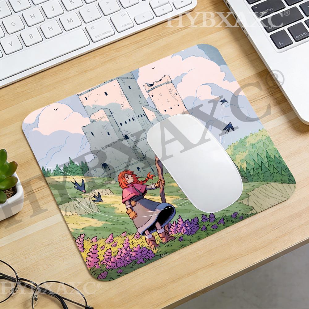 Desk Setup Gaming And Work - HYBXAXC แผ่นรองเมาส์ลายอนิเมะ Castle Adventure Girl ขนาดใหญ่