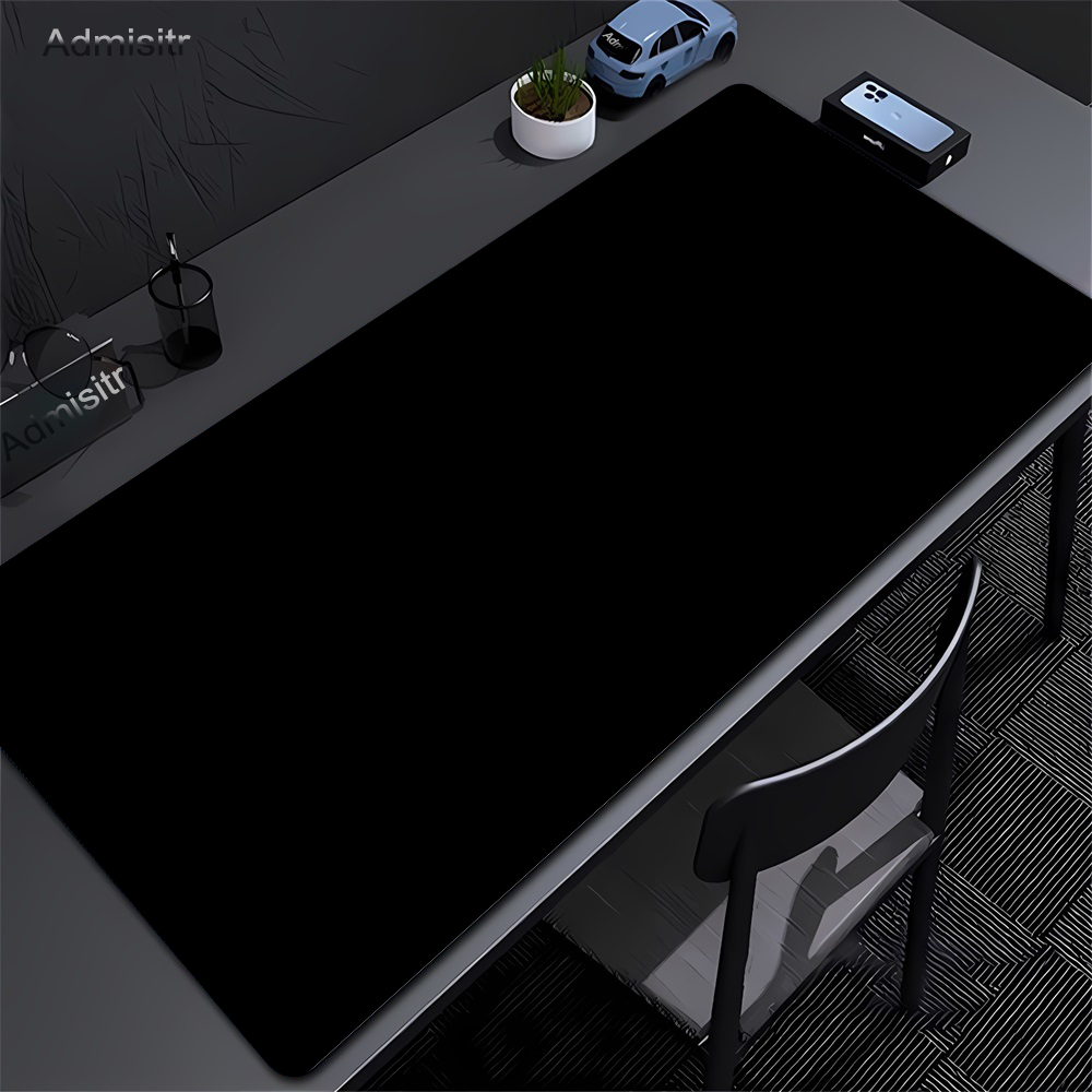 Desk Pad Leather Large - แผ่นรองเมาส์สีดําขนาดใหญ่สีทึบเสื่อเล่นเกมเดสก์ท็อปหนังกันน้ํา Anti-Scratch Mousepad สําหรับคอมพิวเตอร์พีซีแล็ปท็อปอุปกรณ์เสริม