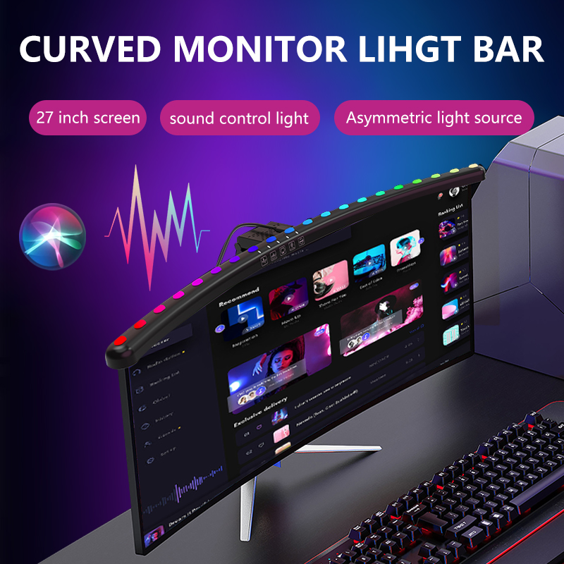 ไฟ RGB แบบแท่งสำหรับจอภาพ สมาร - Desk Setup In Office บทวิจารณ์และราคา