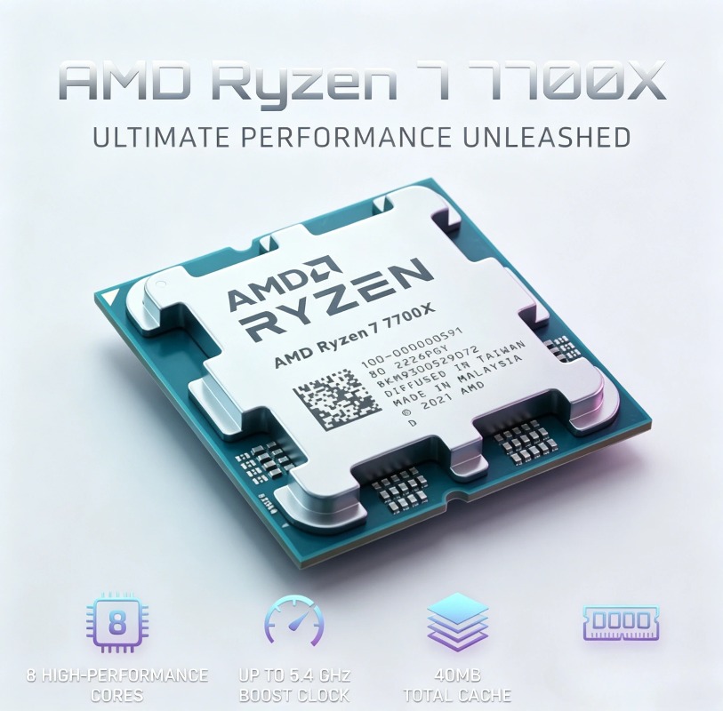 ซีพียู AMD Ryzen 7 7700X, R7 7 - Amd Cpu Ryzen 7 บทวิจารณ์และราคา