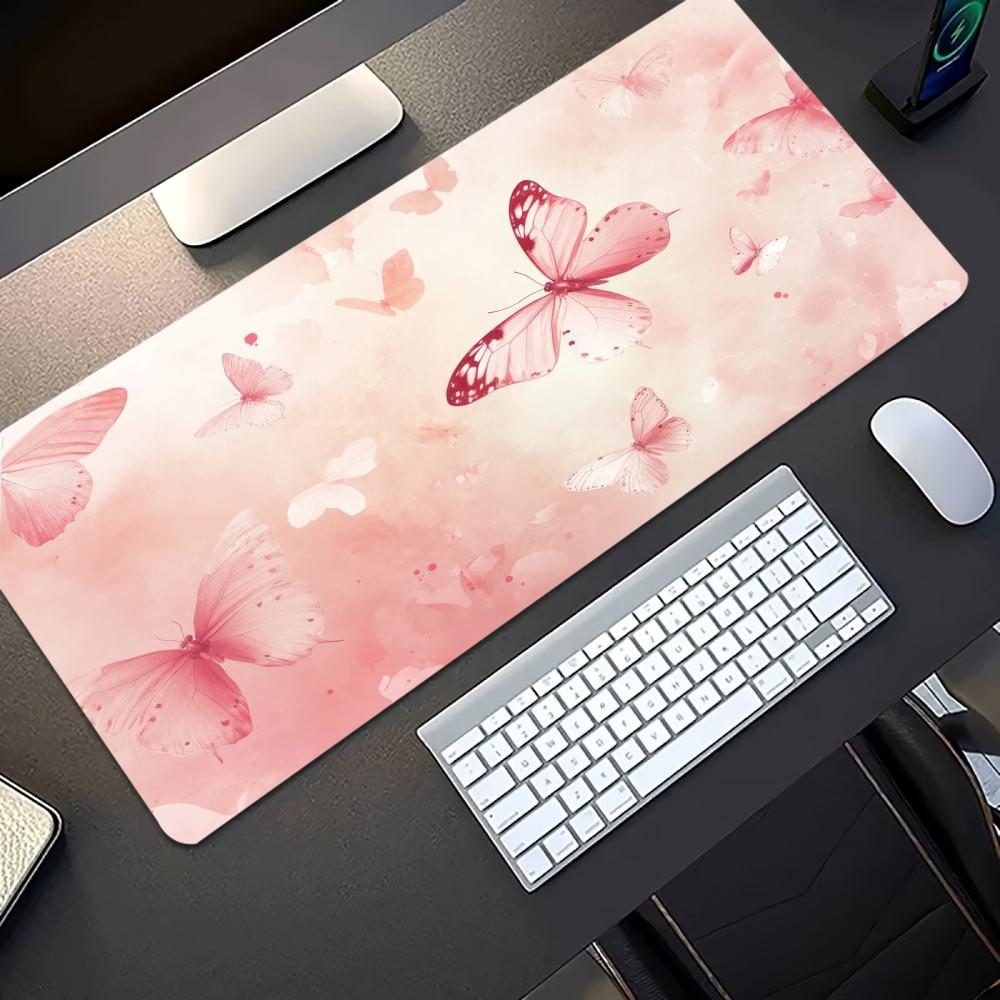 แผ่นรองเมาส์เกมมิ่งขนาดใหญ่ลาย - Desk Setup Pink บทวิจารณ์และราคา