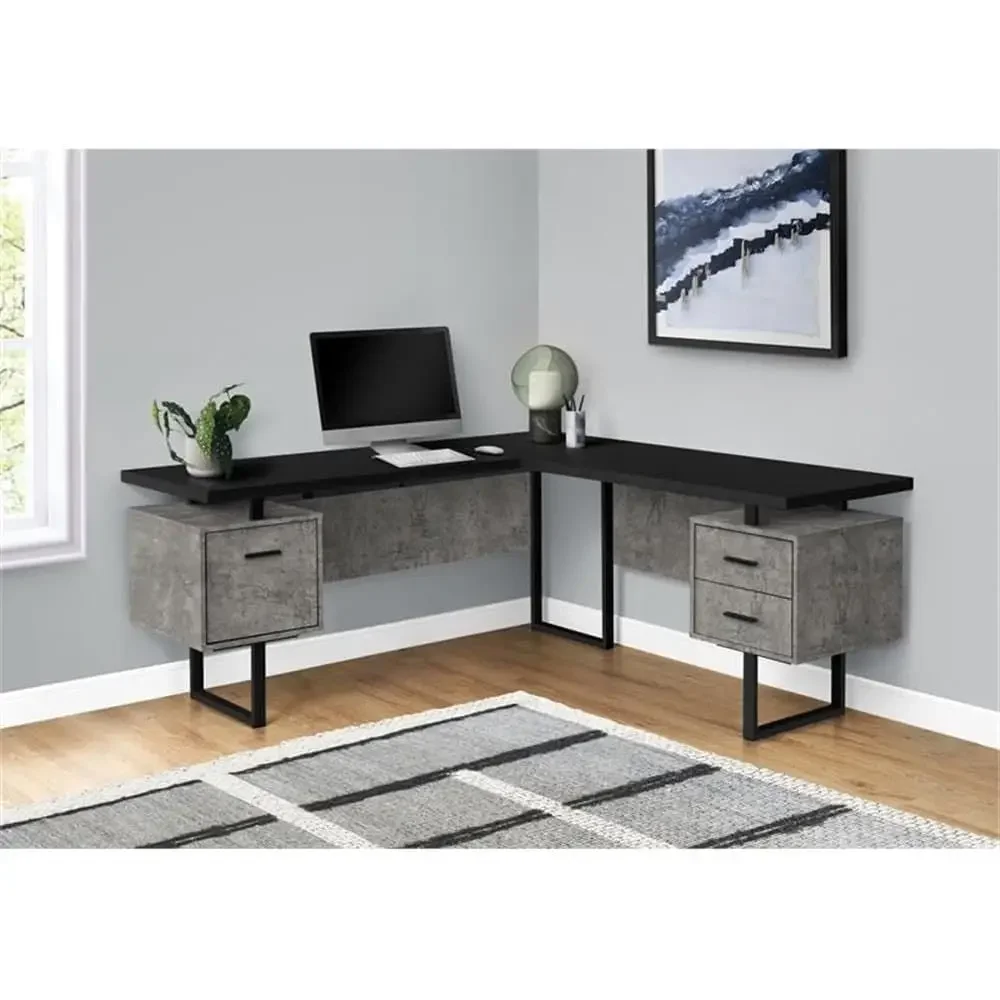 โต๊ะคอมพิวเตอร์รูปตัว L ขนาด 7 - Desk Setup In Office บทวิจารณ์และราคา