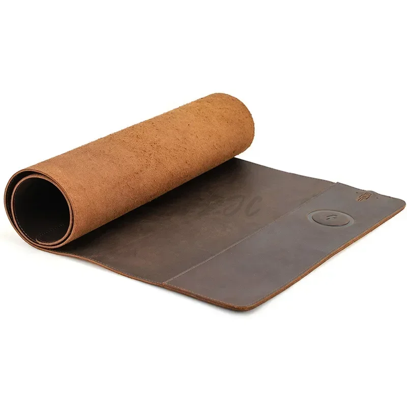 แผ่นรองเมาส์หนังวัววินเทจพร้อม - Desk Pad Leather Large บทวิจารณ์และราคา