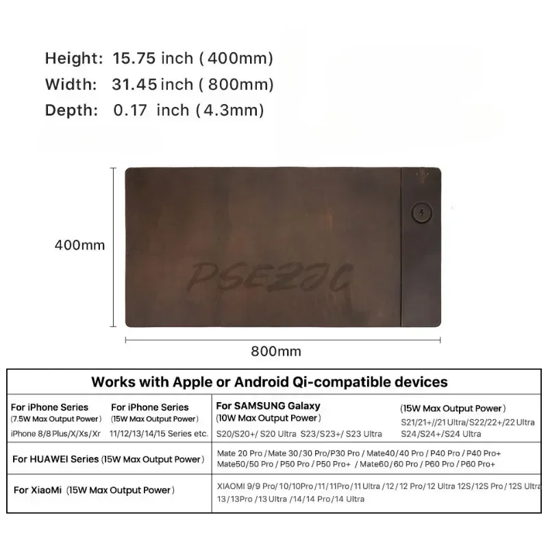 แผ่นรองเมาส์หนังวัววินเทจพร้อม - Desk Pad Leather Large บทวิจารณ์และราคา