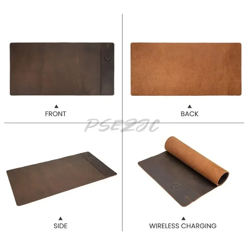 แผ่นรองเมาส์หนังวัววินเทจพร้อม - Desk Pad Leather Large บทวิจารณ์และราคา