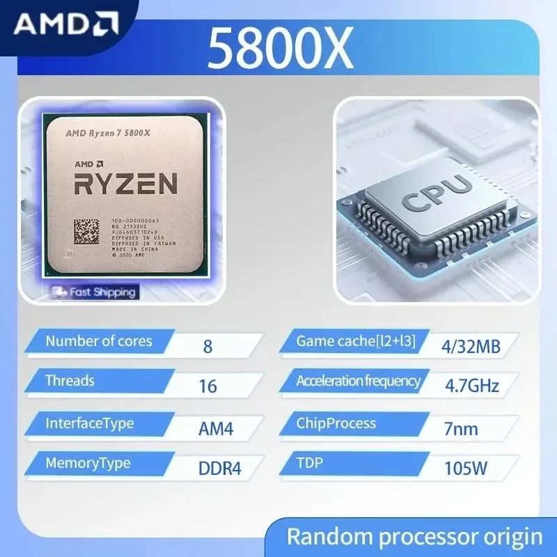 โปรเซสเซอร์ AMD Ryzen 7 5800X  - Amd Cpu Ryzen 7 บทวิจารณ์และราคา