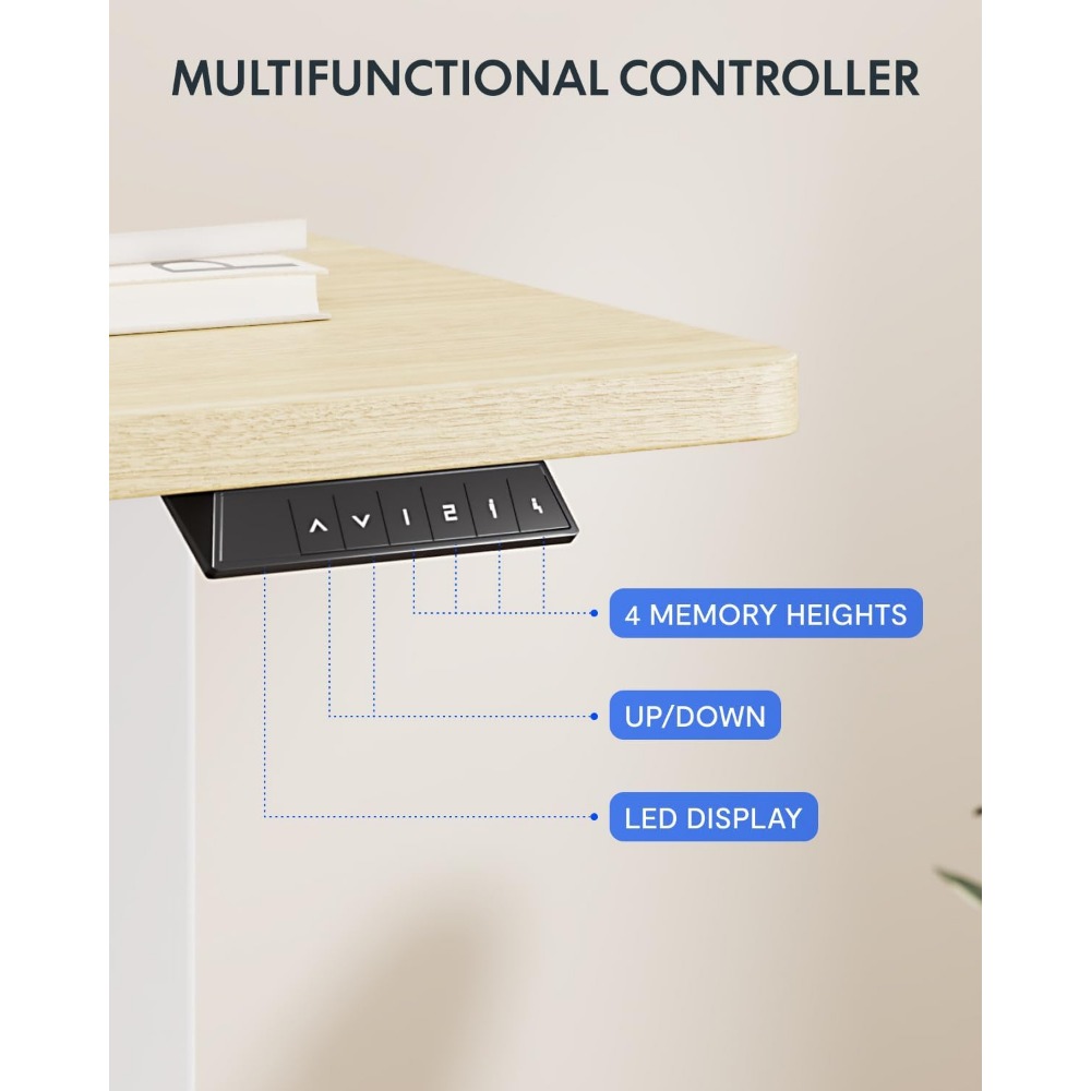 FLEXISPOT โต๊ะยืนไฟฟ้าขนาด 63x - Desk Setup In Office บทวิจารณ์และราคา