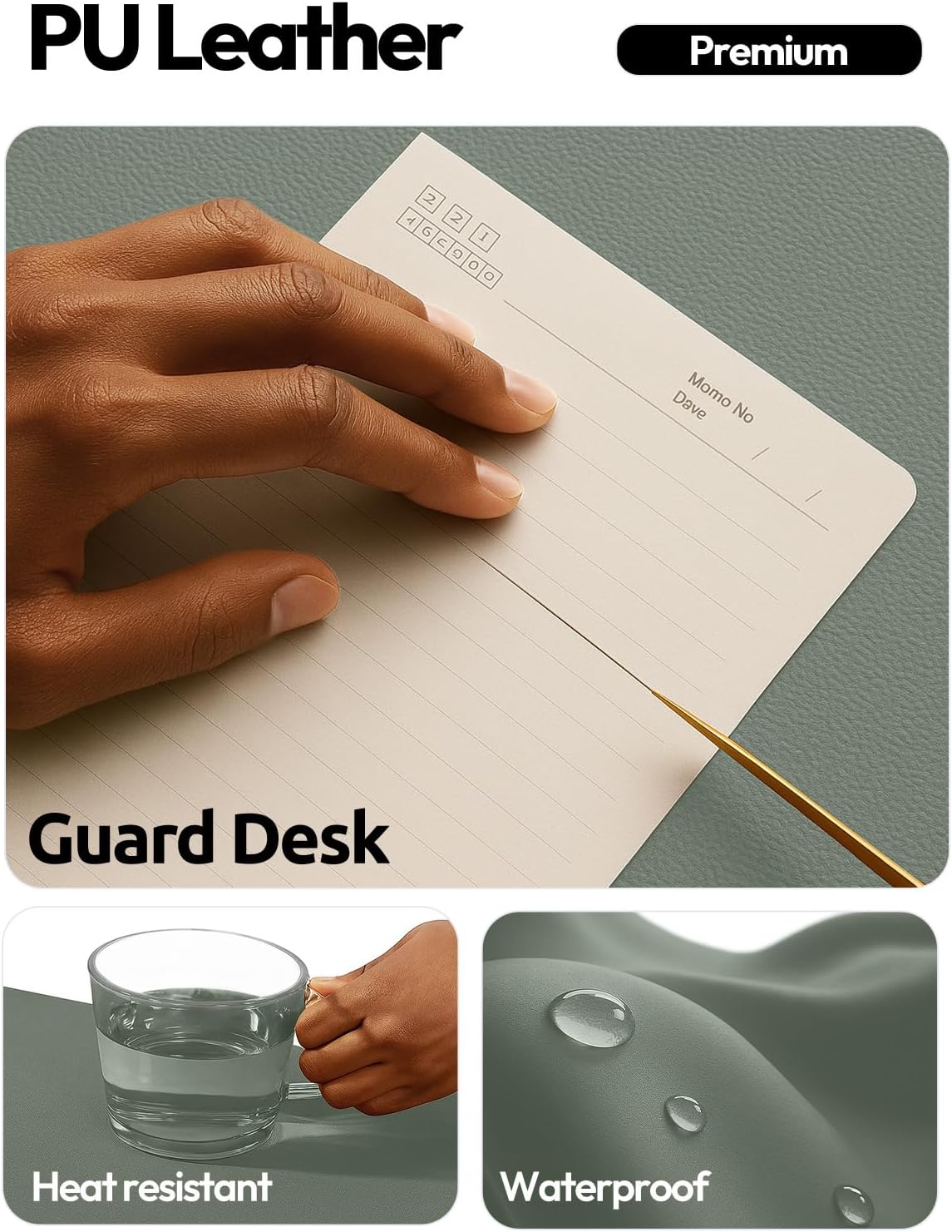 แผ่นรองโต๊ะหนัง, แผ่นรองเมาส์ข - Desk Pad Leather Large บทวิจารณ์และราคา