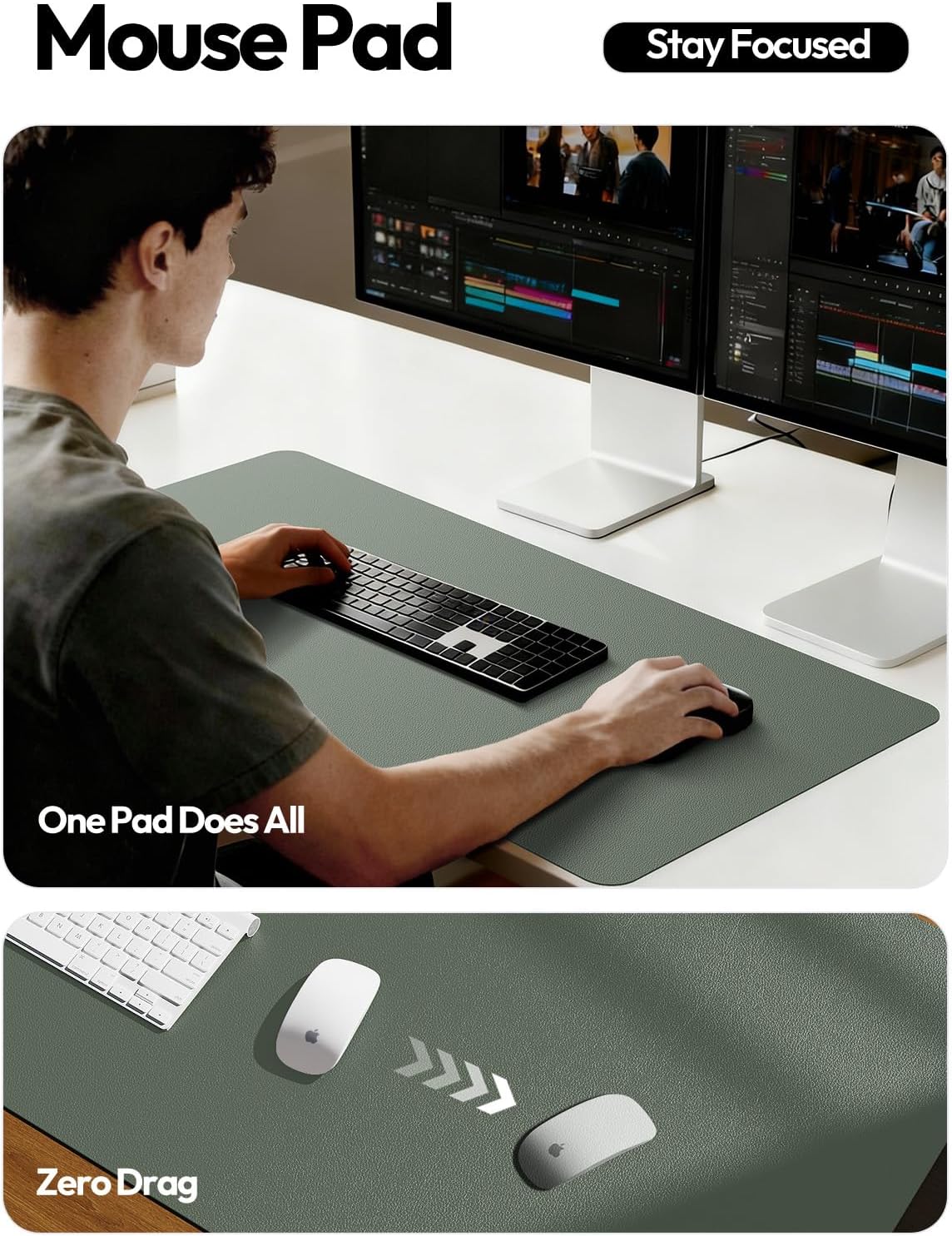 แผ่นรองโต๊ะหนัง, แผ่นรองเมาส์ข - Desk Pad Leather Large บทวิจารณ์และราคา
