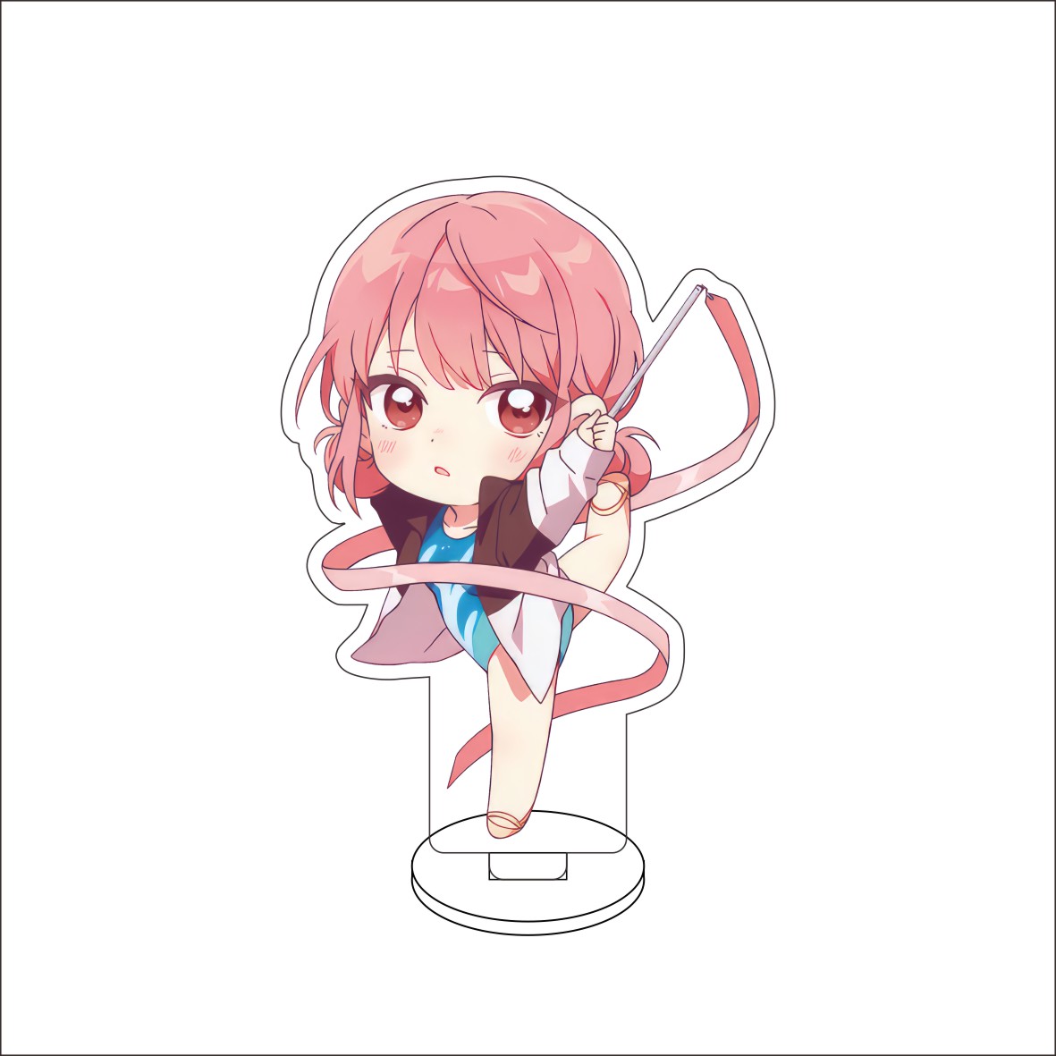 10CM อะนิเมะกล่องสีฟ้าขาตั้งรู - Desk Setup Cute บทวิจารณ์และราคา