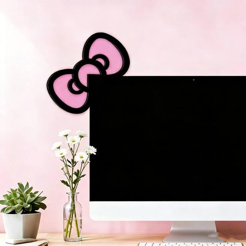 โบว์ไม้ตกแต่งหน้าจอ 1/2 ชิ้น น - Desk Setup Design บทวิจารณ์และราคา