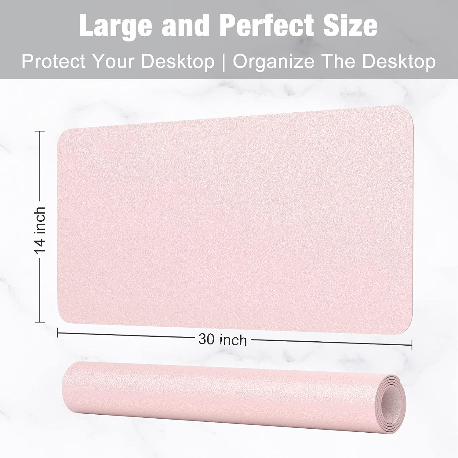 แผ่นรองโต๊ะหนัง PU ขนาด 30x14  - Desk Pad Leather Large บทวิจารณ์และราคา