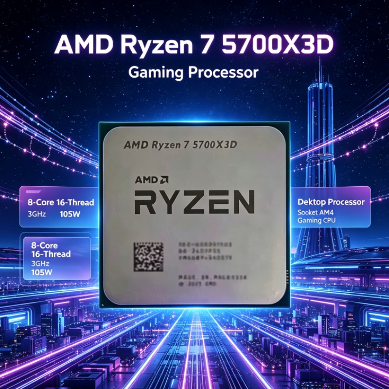 AMD Ryzen 7 5700X3D ซีพียูเดสก - Amd Cpu Ryzen 7 บทวิจารณ์และราคา