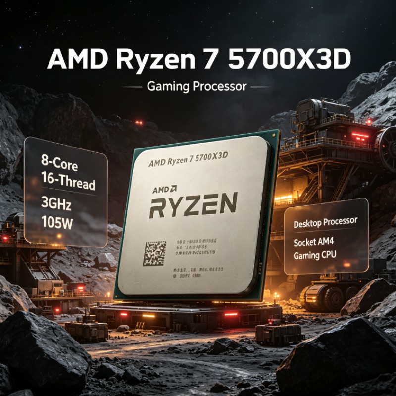 AMD Ryzen 7 5700X3D ซีพียูเดสก - Amd Cpu Ryzen 7 บทวิจารณ์และราคา