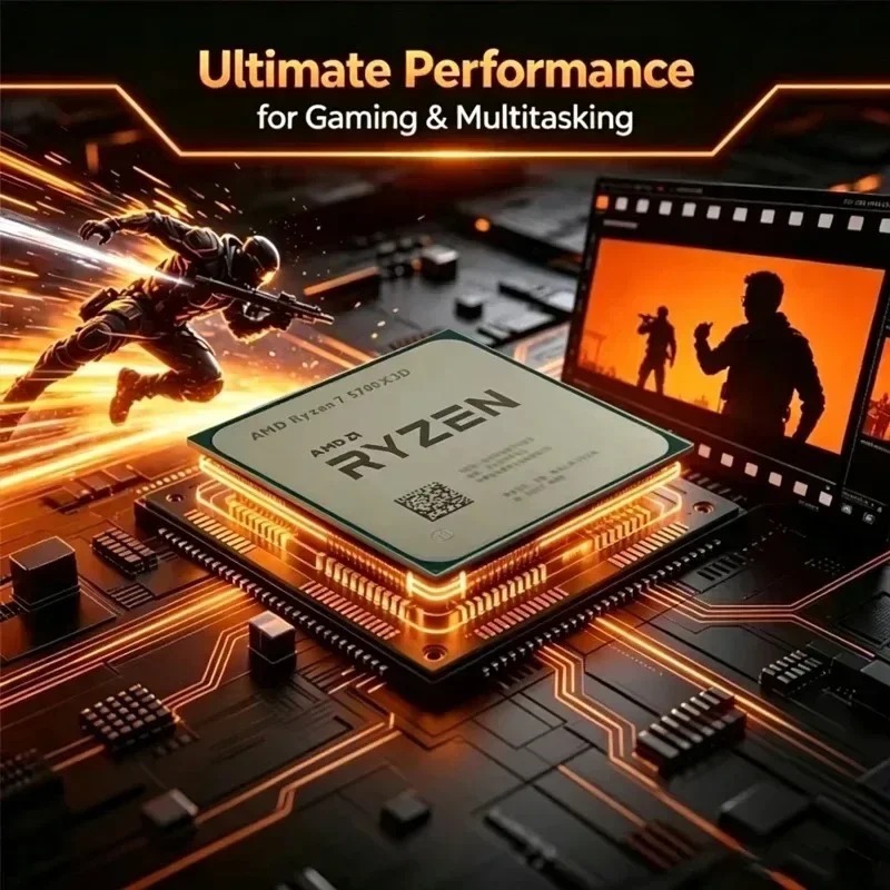 AMD Ryzen 7 5700X3D ขายดี AM4  - Amd Cpu Ryzen 7 บทวิจารณ์และราคา