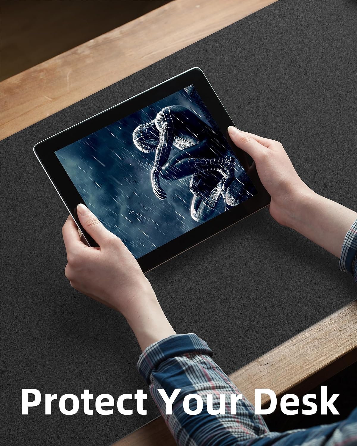 แผ่นรองโต๊ะขนาดใหญ่ 55x17 นิ้ว - Desk Pad Leather Large บทวิจารณ์และราคา
