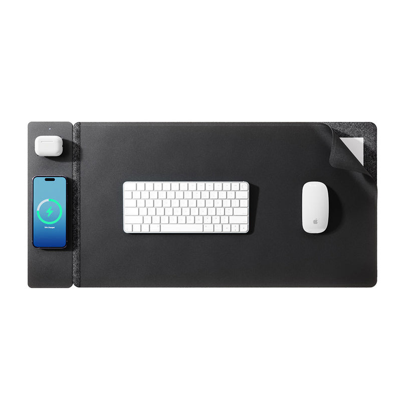แผ่นรองเมาส์แม่เหล็กไร้สาย 15W - Desk Pad Leather Large บทวิจารณ์และราคา