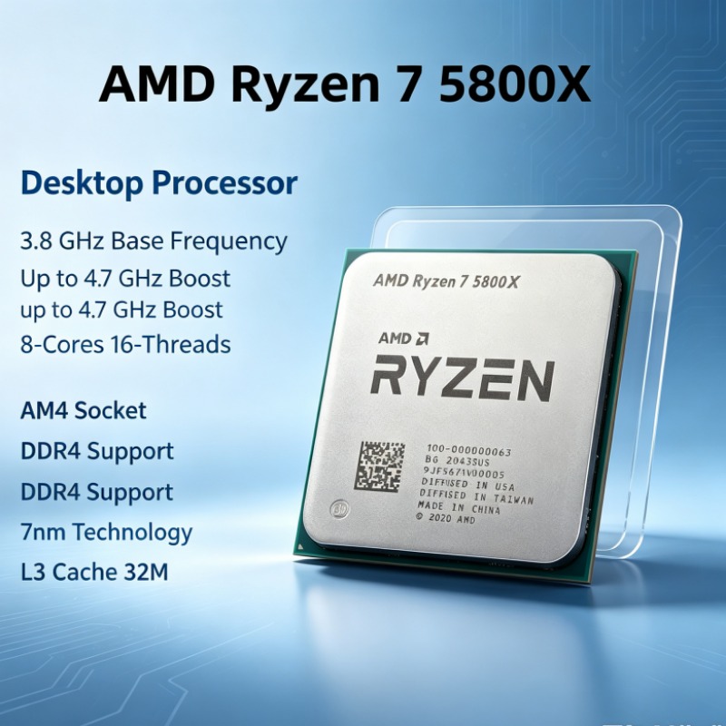 AMD Ryzen 7 5800X R7 5800X AM4 - Amd Cpu Ryzen 7 บทวิจารณ์และราคา