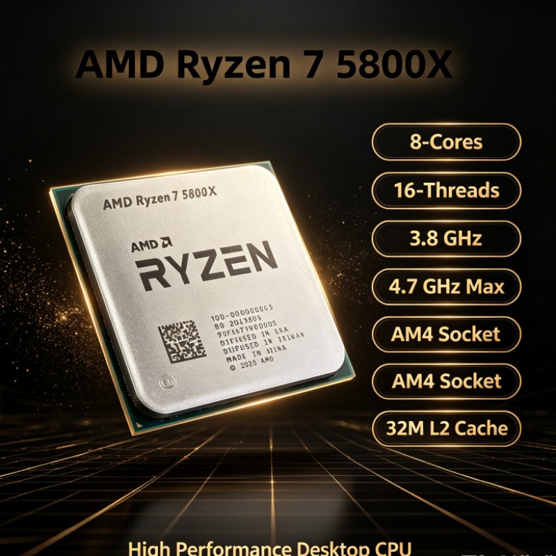 AMD Ryzen 7 5800X R7 5800X AM4 - Amd Cpu Ryzen 7 บทวิจารณ์และราคา