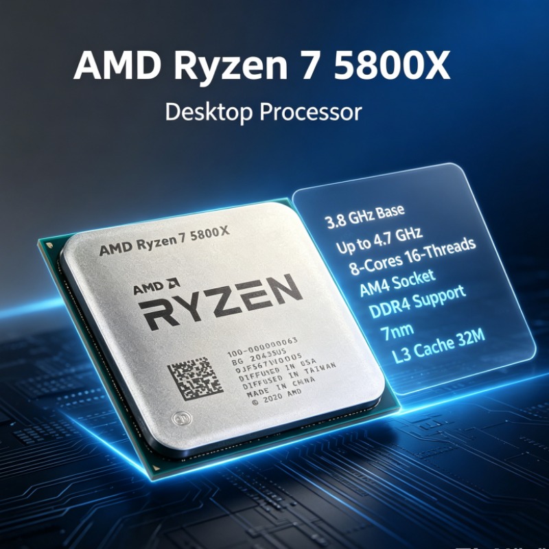 AMD Ryzen 7 5800X R7 5800X AM4 - Amd Cpu Ryzen 7 บทวิจารณ์และราคา