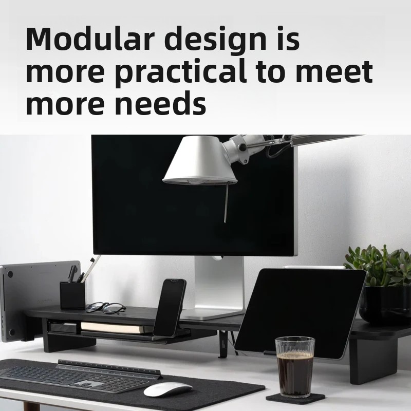 แท่นวางจอคอมพิวเตอร์ไม้จริง ชั - Desk Setup In Office บทวิจารณ์และราคา