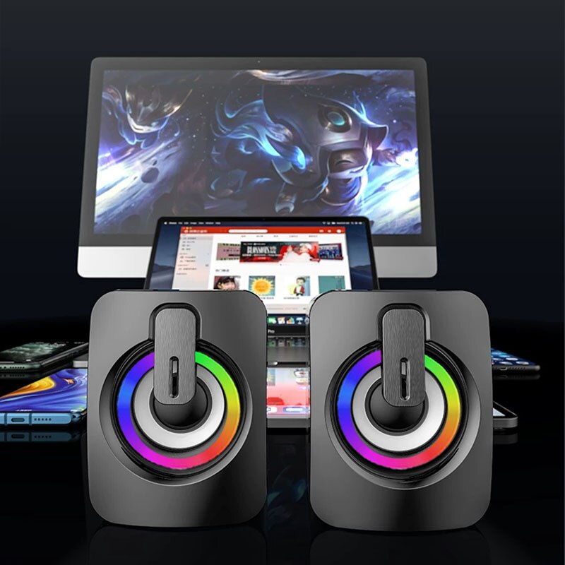 ลำโพงคอมพิวเตอร์ไฮไฟสเตอริโอไม - Desk Setup Speakers บทวิจารณ์และราคา