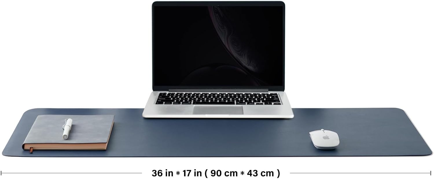 แผ่นรองโต๊ะทำงานแบบสองด้าน ทำจ - Desk Pad Leather Large บทวิจารณ์และราคา