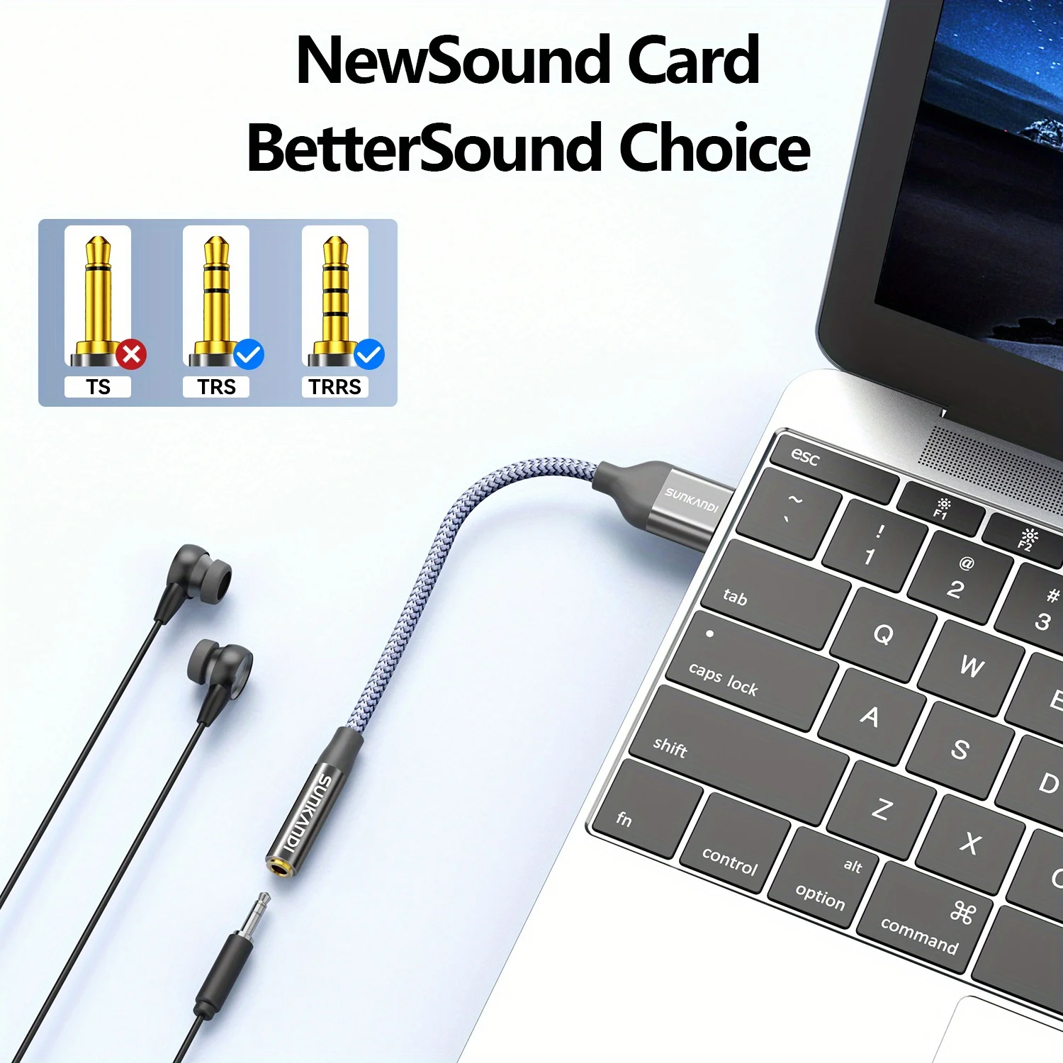 SUNKANDI อะแดปเตอร์แจ็คเสียง U - Desk Setup Speakers บทวิจารณ์และราคา