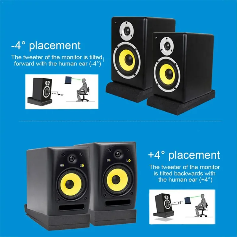 ลําโพงผ้าฝ้ายดูดซับเสียงฟองน้ํ - Desk Setup Speakers บทวิจารณ์และราคา