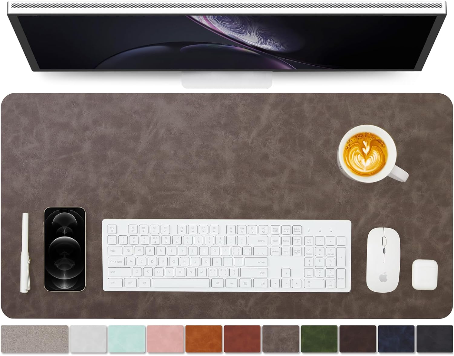 แผ่นรองโต๊ะหนัง YSAGI - แผ่นรอ - Desk Pad Leather Large บทวิจารณ์และราคา