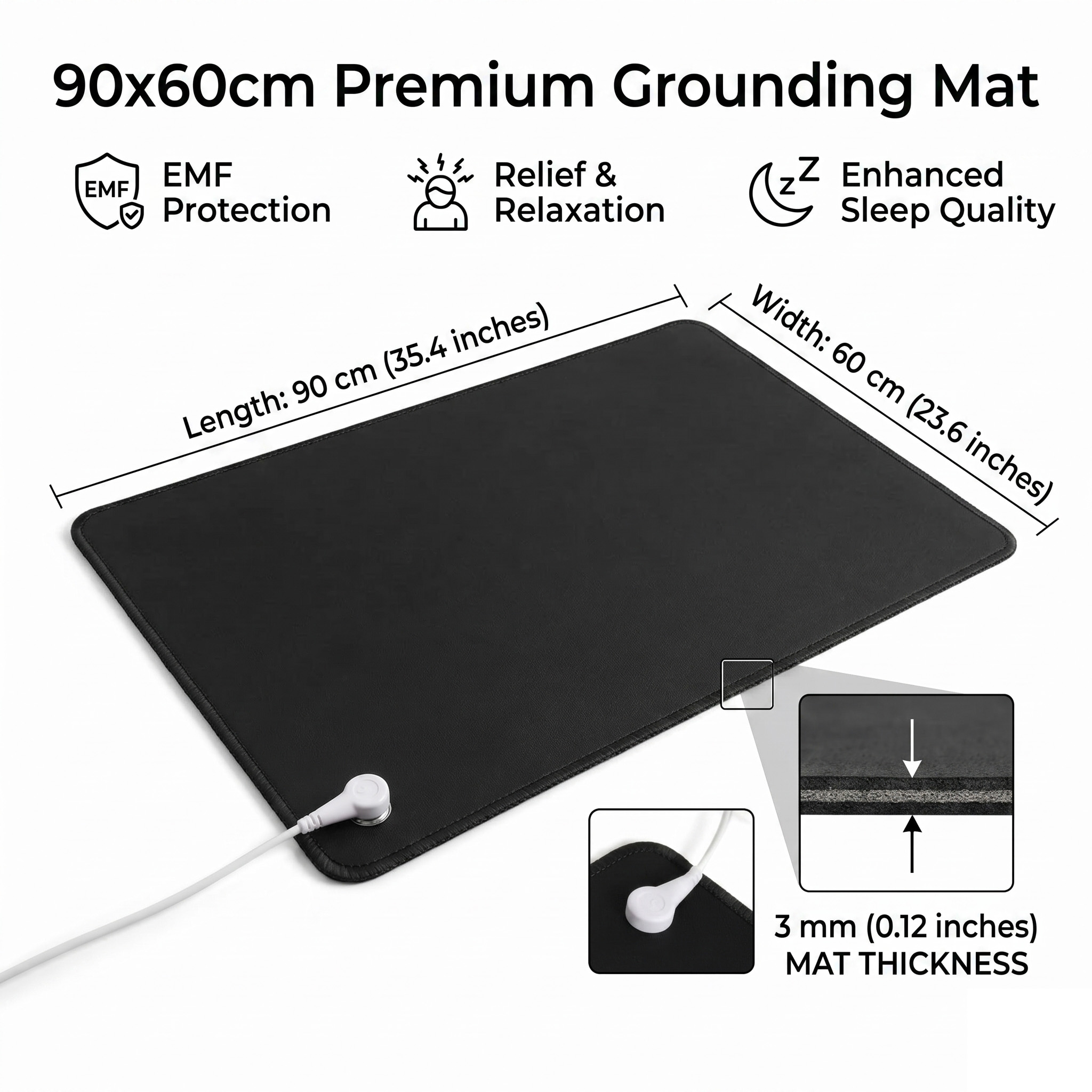 แผ่นรองพื้นหนัง PU 3 มม. ป้องก - Desk Pad Leather Large บทวิจารณ์และราคา