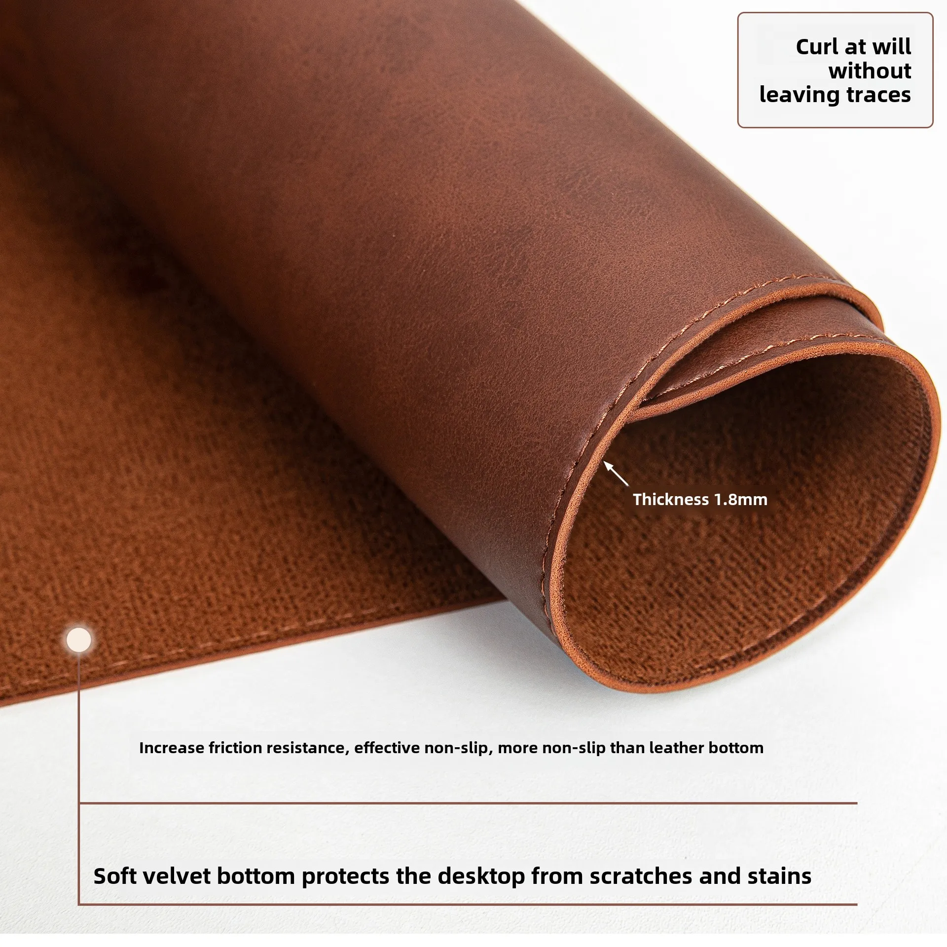 แผ่นรองโต๊ะกันน้ำ PU แผ่นรองเม - Desk Pad Leather Large บทวิจารณ์และราคา