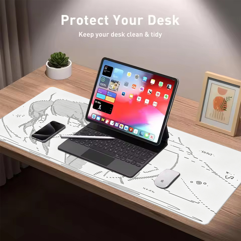 แผ่นรองเมาส์หนังลายการ์ตูนอนิเ - Desk Pad Leather Large บทวิจารณ์และราคา